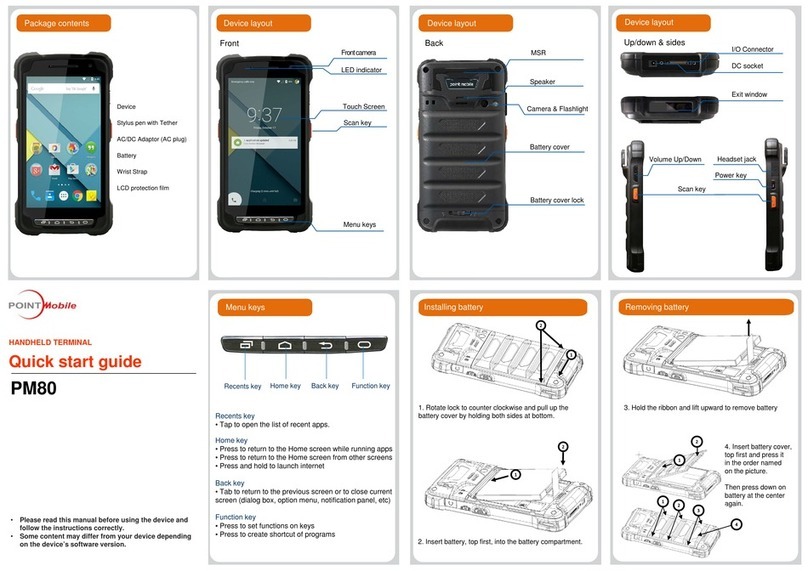 Point Mobile PM80 quick start guide
