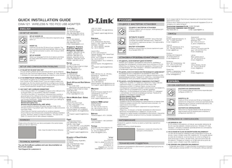 D-Link DWA-121 User manual D-Link DWA-121 User manual