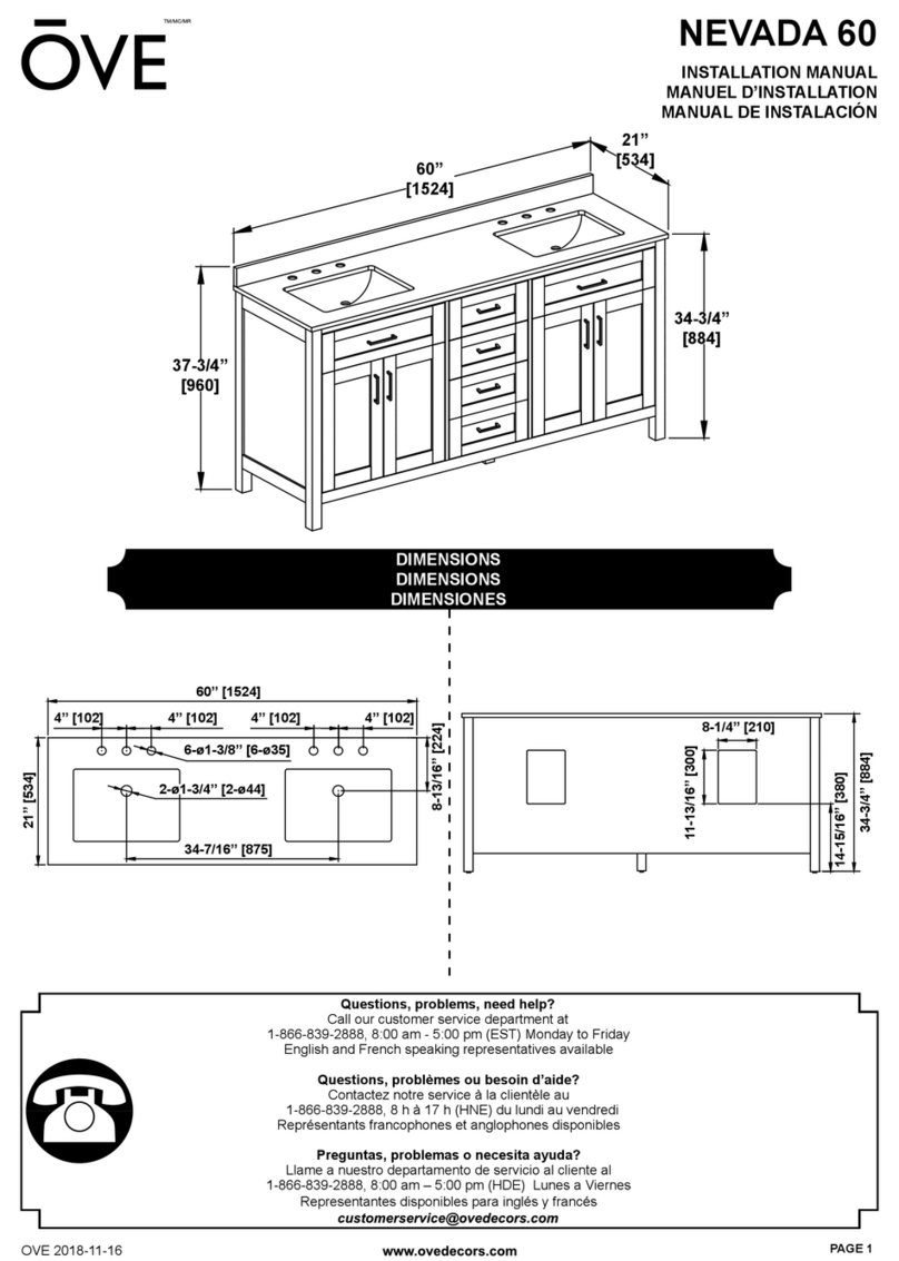 OVE NEVADA 60 installation manual OVE NEVADA 60 installation manual