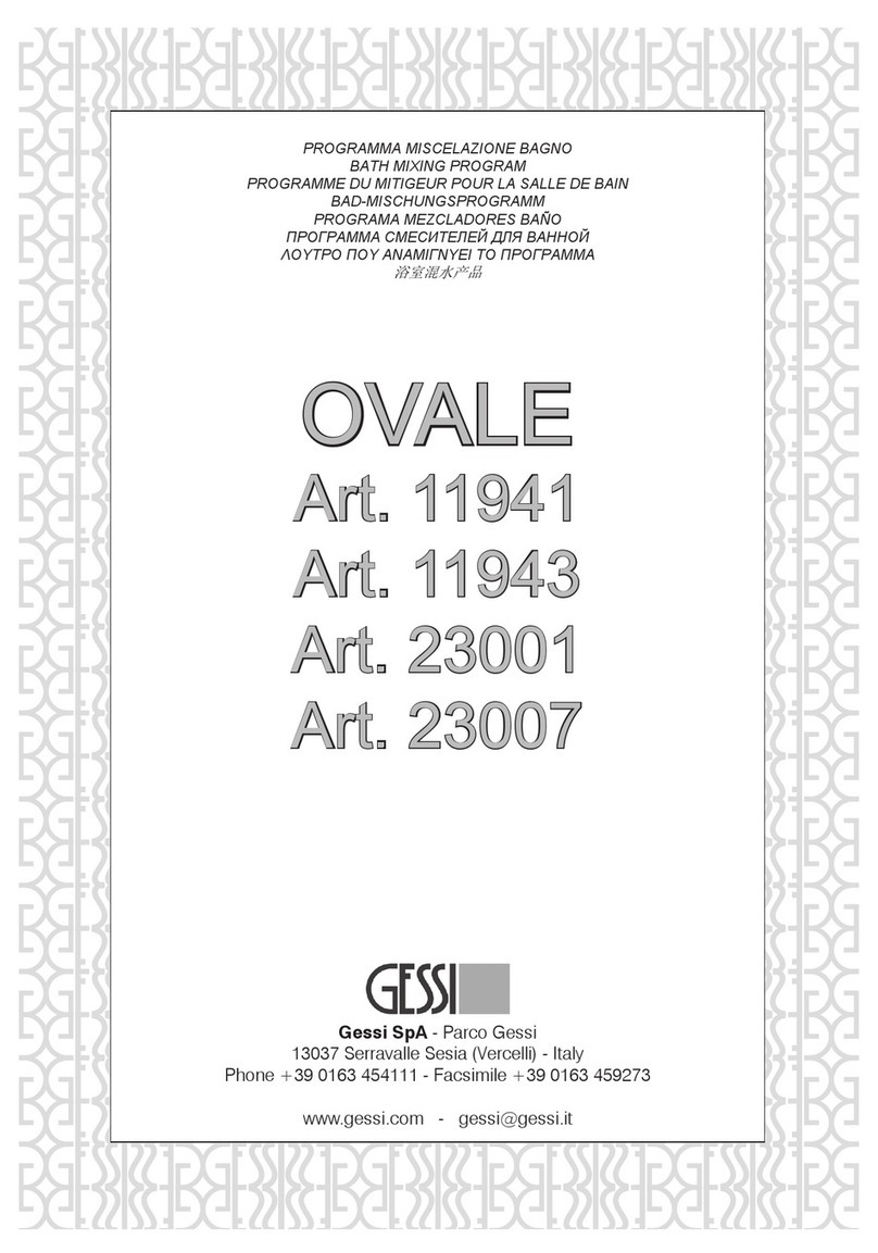 Gessi OVALE 11941 User manual