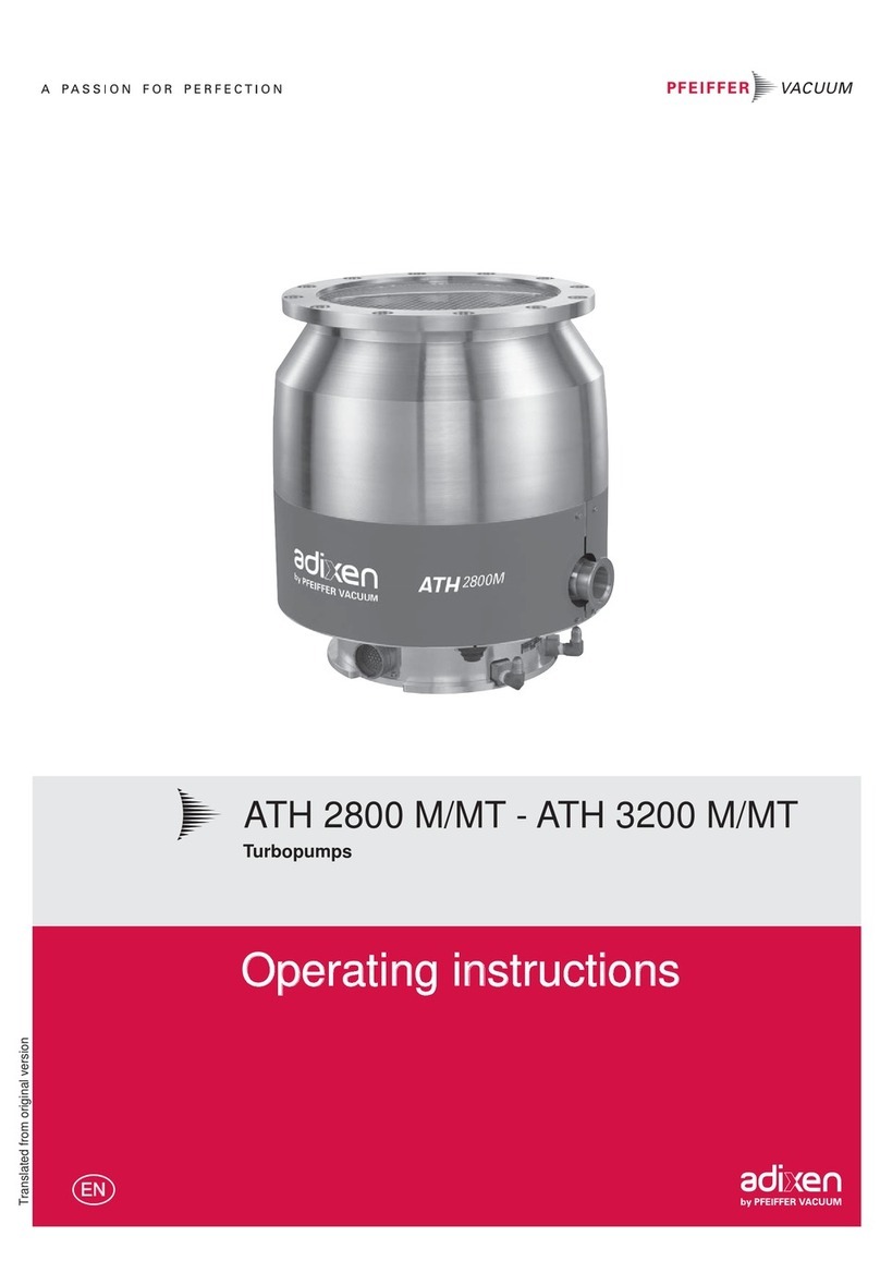 Pfeiffer Vacuum ATH 2800 MT operating instructions