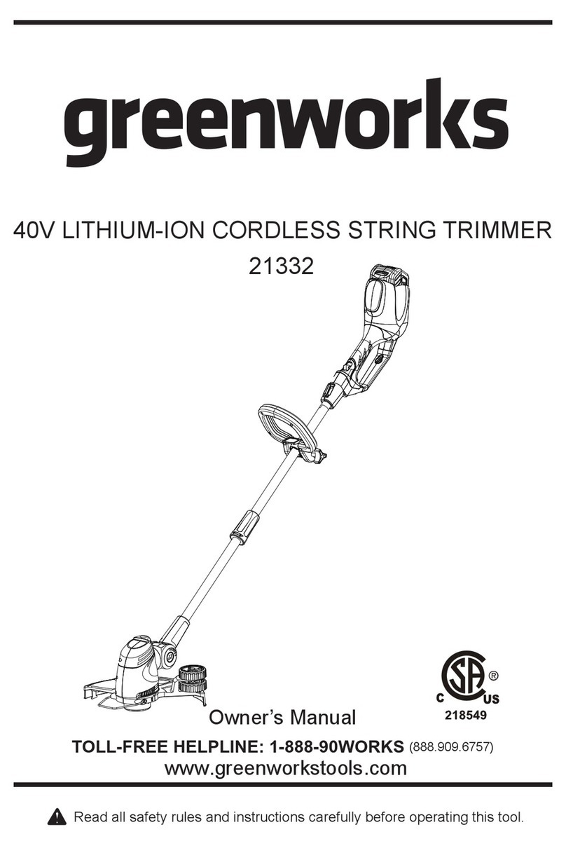 GreenWorks 21332 owner's manual