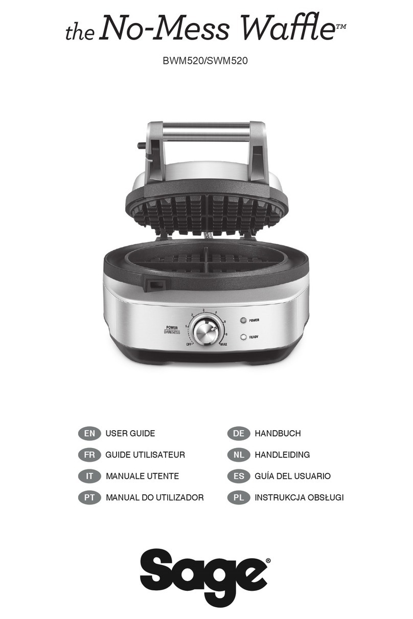 Sage the No-Mess Waffle SWM520BSS4EEU1 user guide