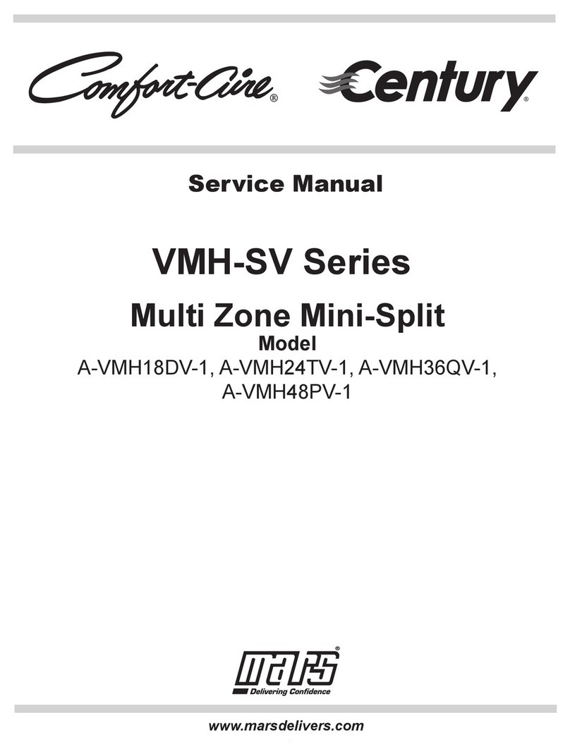 Mars Comfort-Aire Century A-VMH24TV-1 User manual Mars Comfort-Aire Century A-VMH24TV-1 User manual