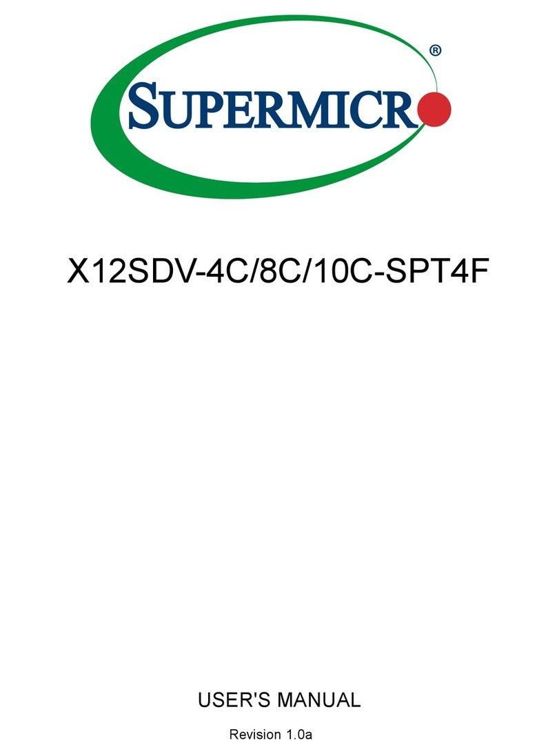 Supermicro X12SDV-4C-SPT4F User manual
