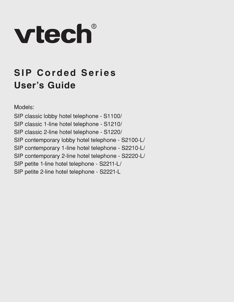 V-tech SIP Corded Series user guide