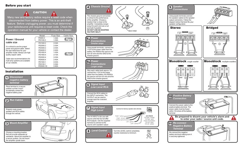 Crunch PD800.2 Instruction Manual