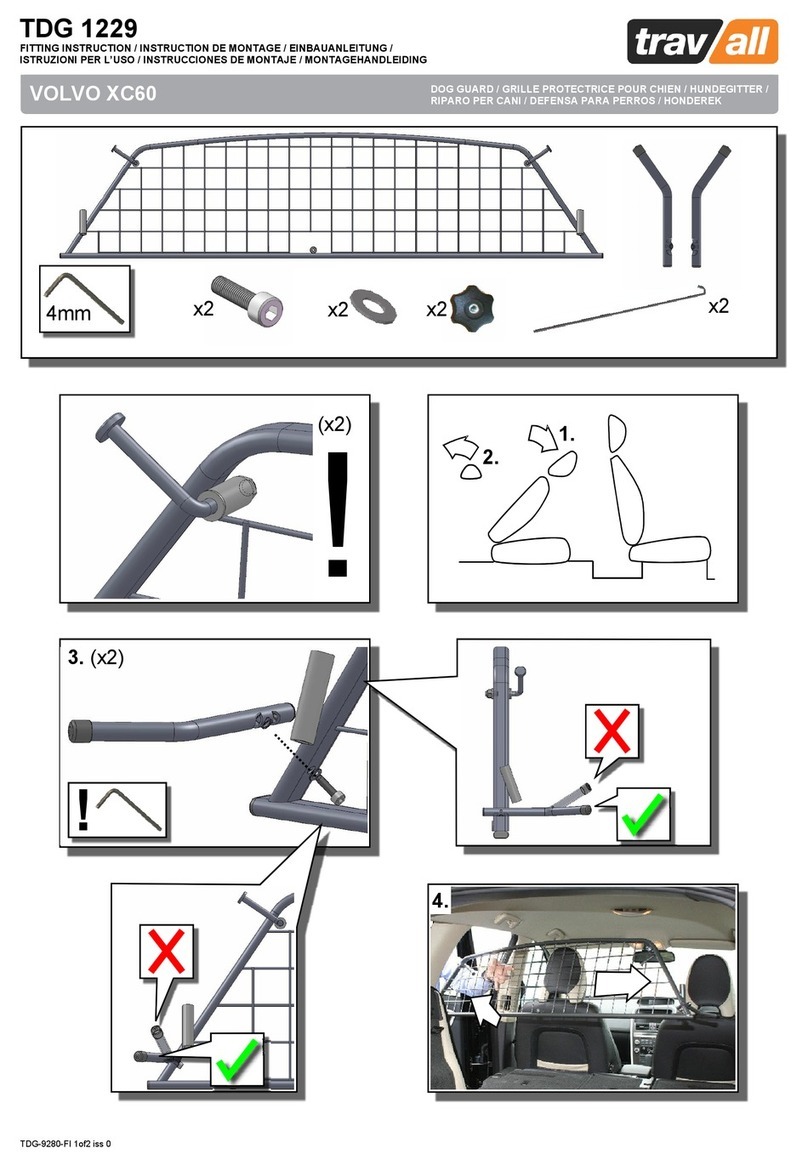 travall TDG 1229 FITTING INSTRUCTION
