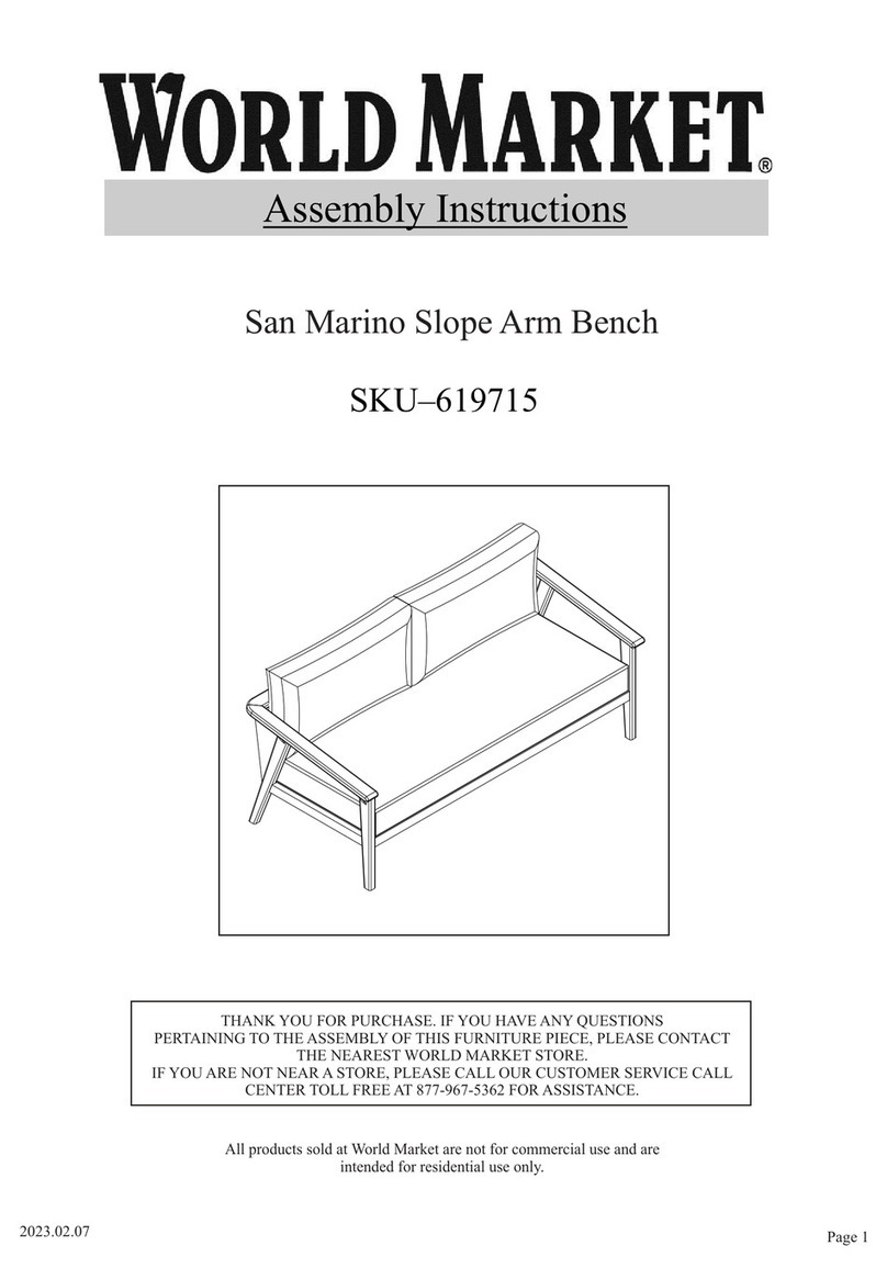 World Market 619715 Assembly instructions World Market 619715 Assembly instructions