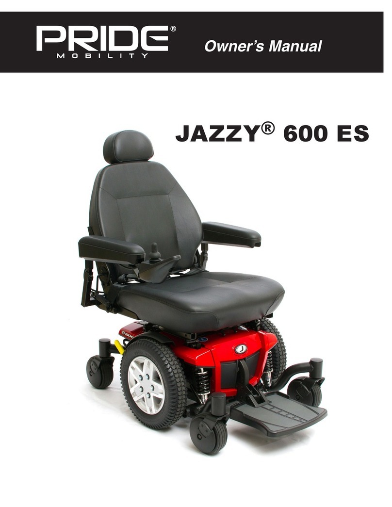 Pride Mobility Jazzy 600 ES User manual