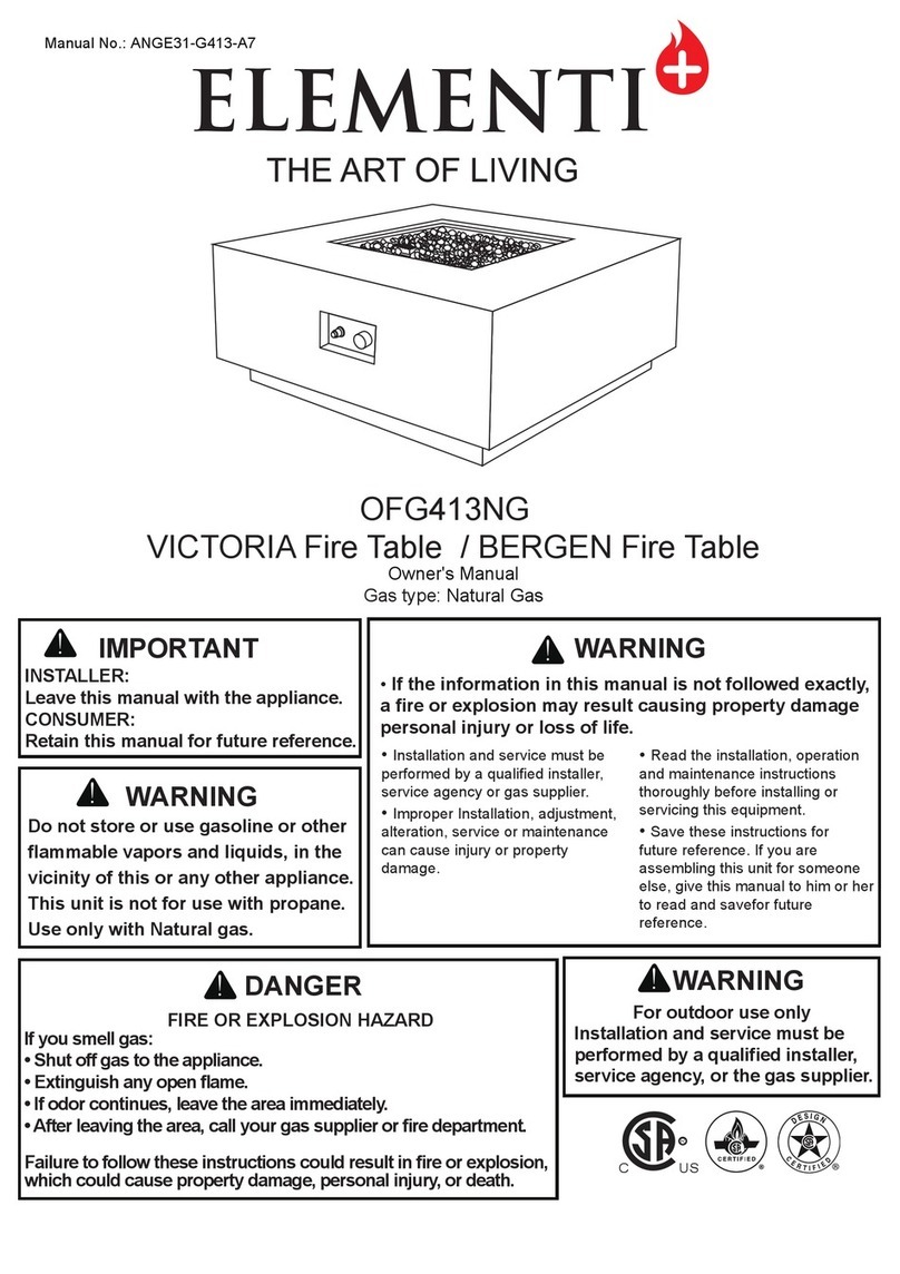ELEMENTI VICTORIA OFG413NG owner's manual