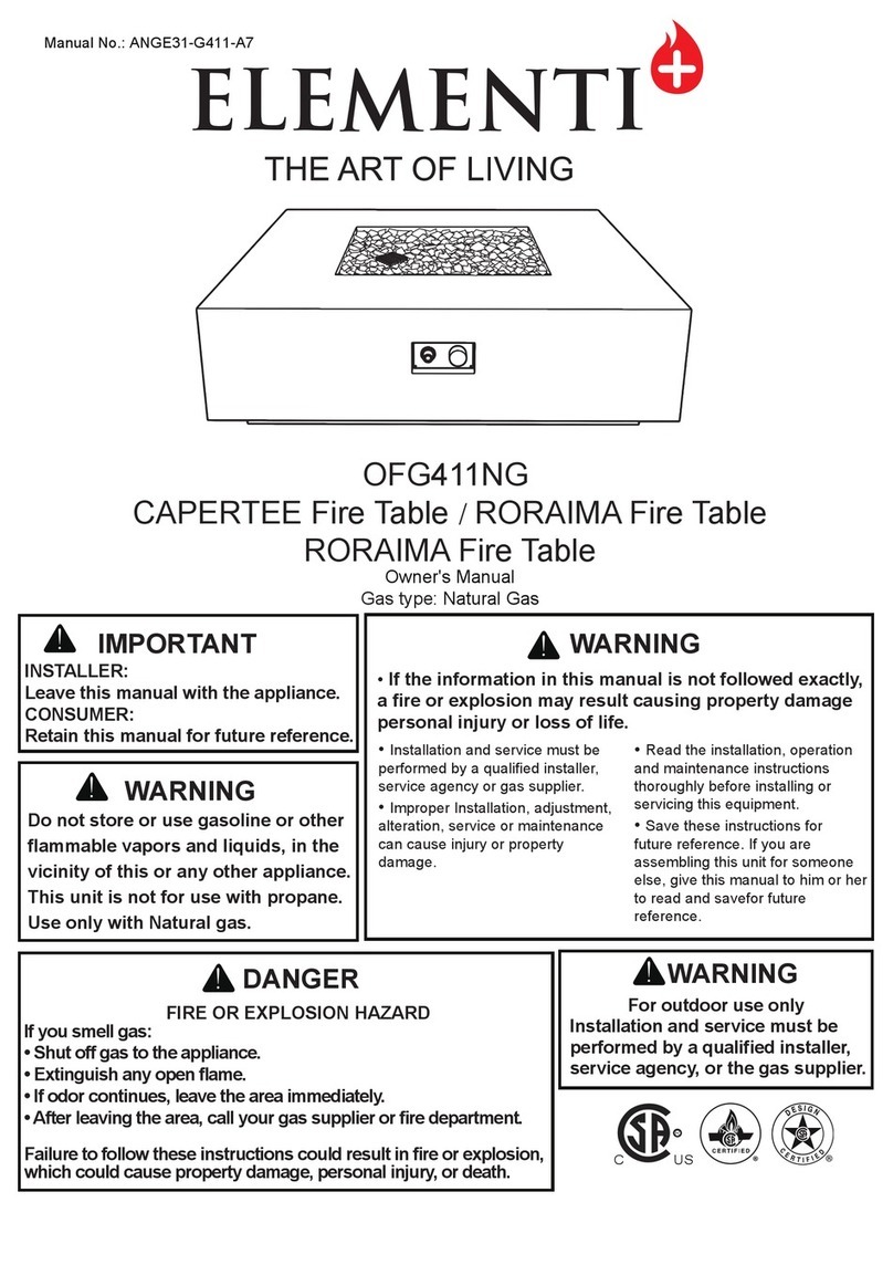 ELEMENTI CAPERTEE OFG411NG User manual