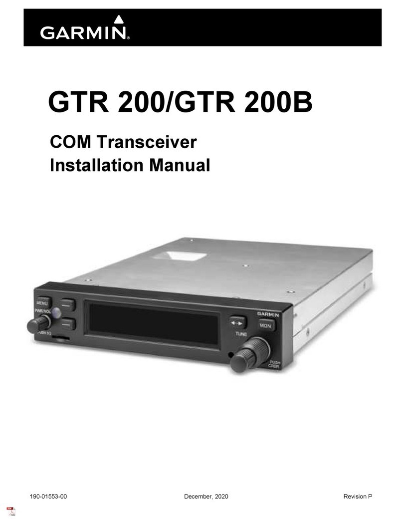 Garmin GTR 200B installation manual