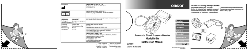 Omron M6W User manual