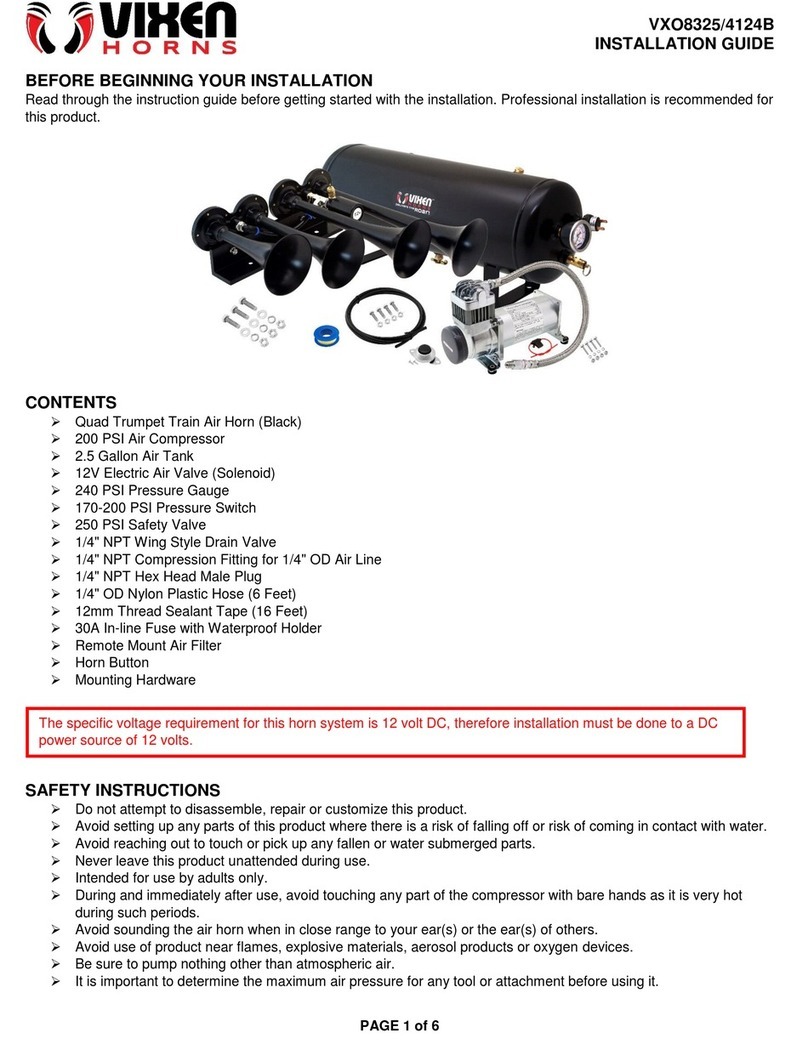 Vixen Horns VXO8325/4124B installation guide