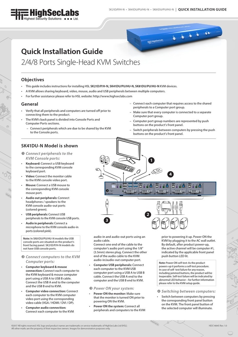 High Sec Labs SK 21D-N User manual