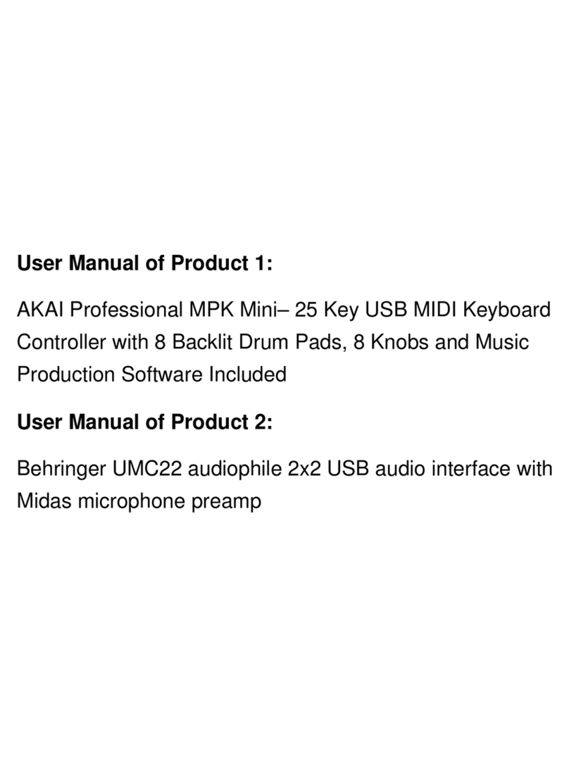Akai MPKMINI User manual