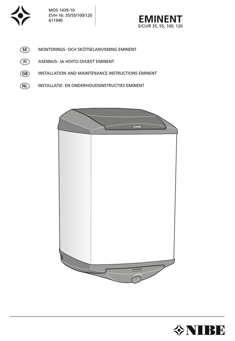 Nibe EMINENT E/CU/R 35 Installation and maintenance instructions
