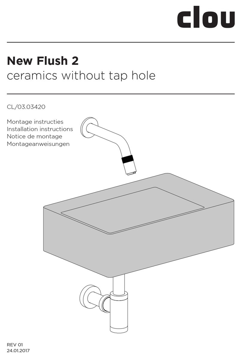 Clou New Flush 2 CL/03.03420 installation instructions