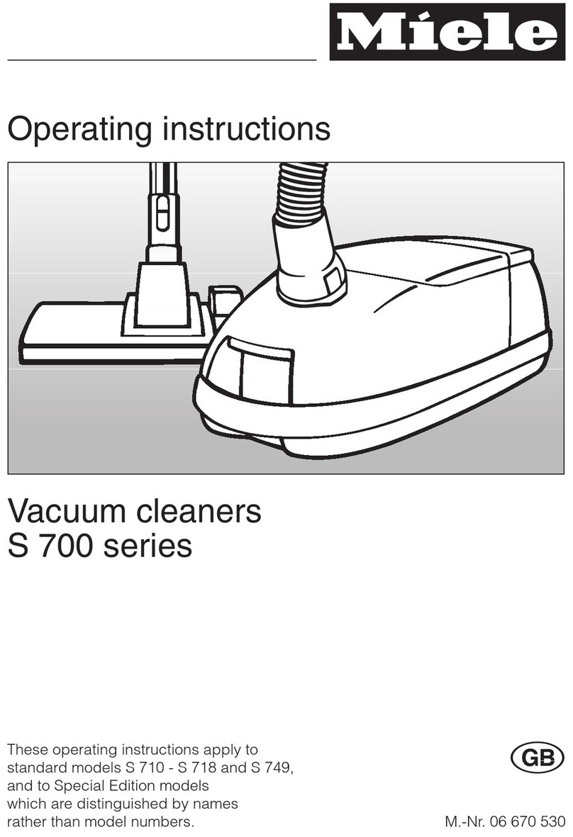 Miele S 700 Series operating instructions Miele S 700 Series operating instructions