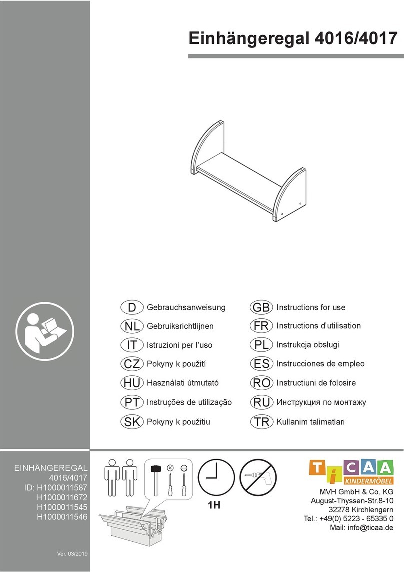Ticaa EINHANGEREGAL 4016 User manual