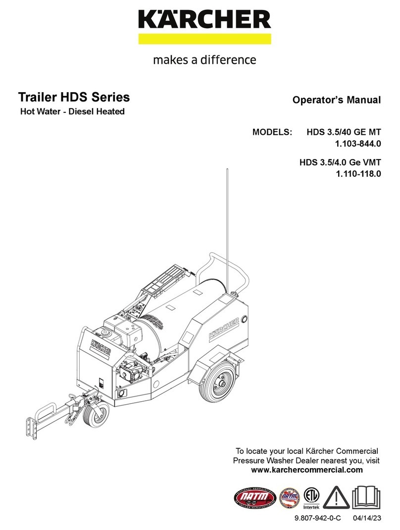 Kärcher Trailer HDS Series User manual