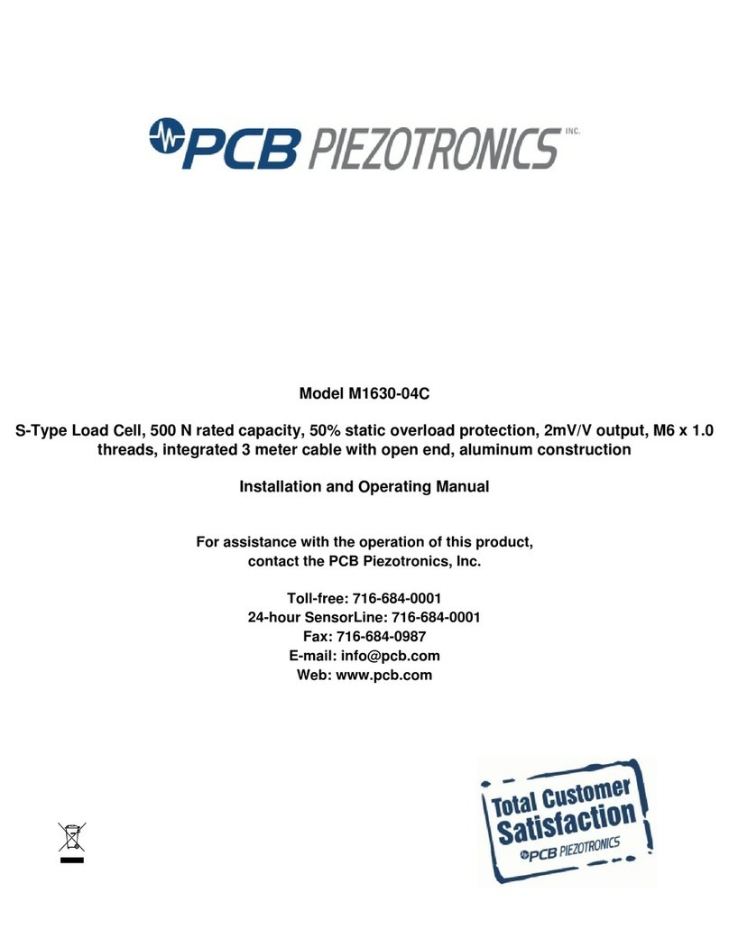 PCB Piezotronics M1630-04C User manual PCB Piezotronics M1630-04C User manual