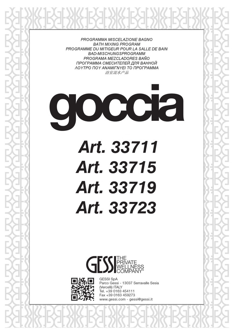 Gessi goccia 33711 User manual