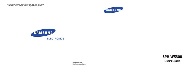 Samsung SPH-W5300 User manual