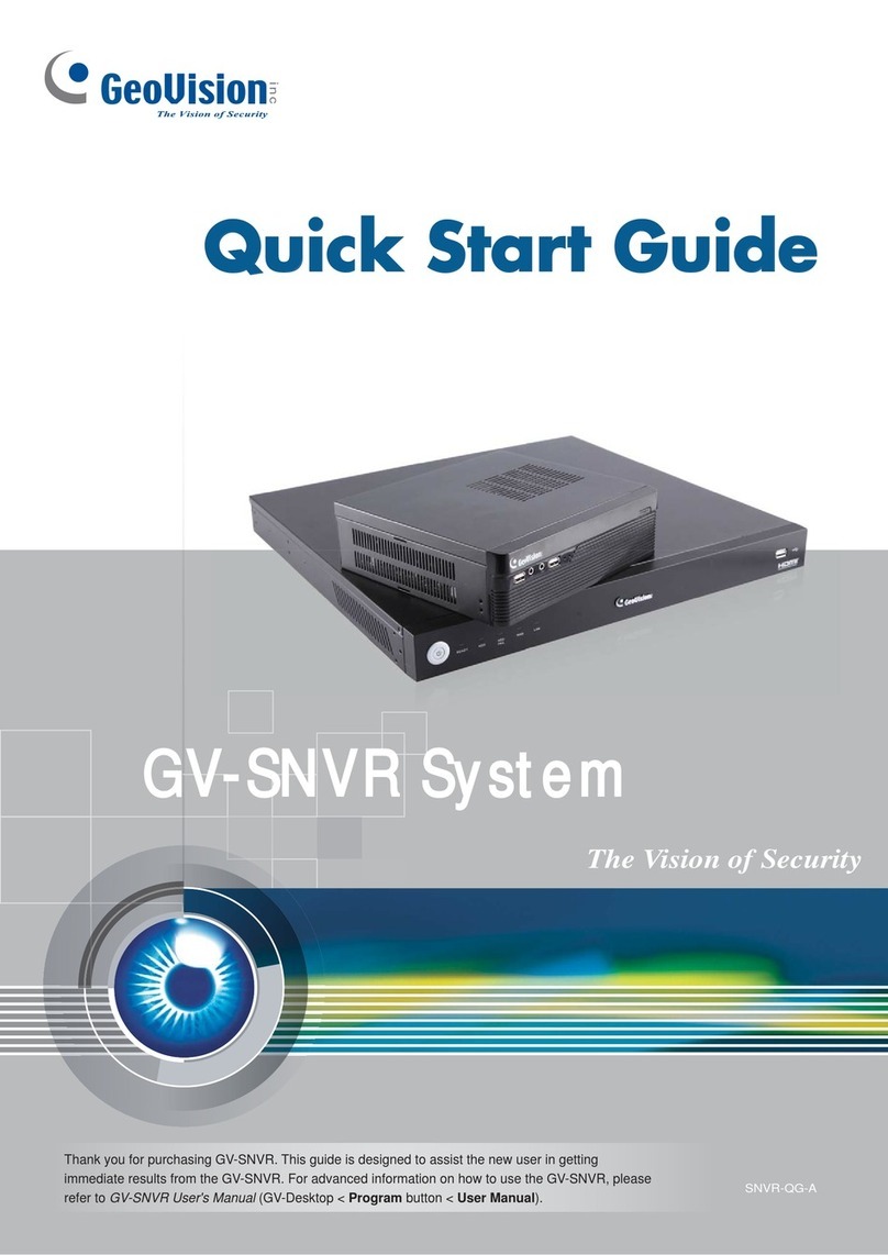 GeoVision 89-SNVR004-B10U quick start guide