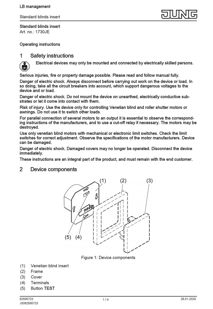 Jung 1730JE User manual