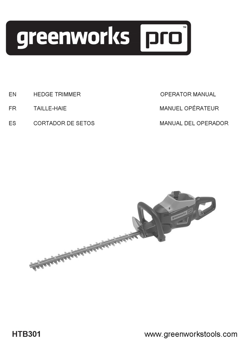 GreenWorks Pro HTB301 Operator's manual