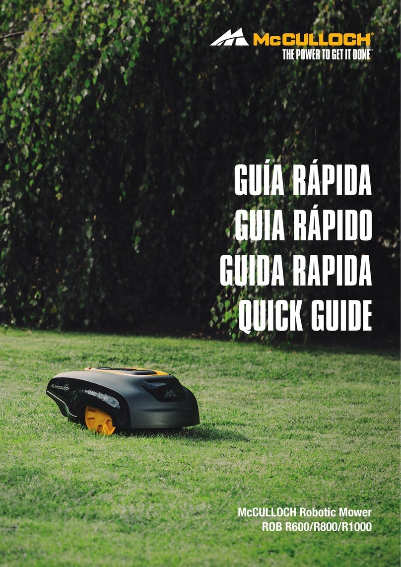 McCulloch ROB R600 User manual