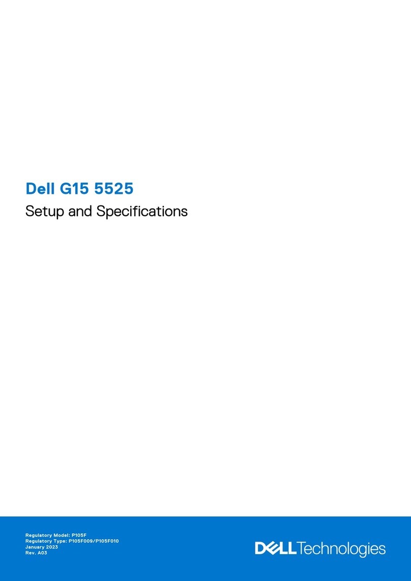 Dell G15 5525 Operation and maintenance manual