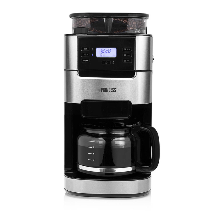 Princess Grind and Brew Roma user manual