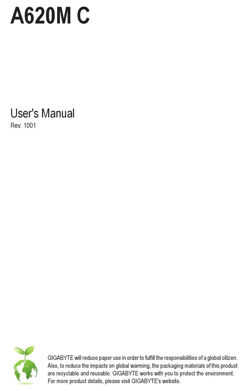 GIGA-BYTE TECHNOLOGY A620M C user manual