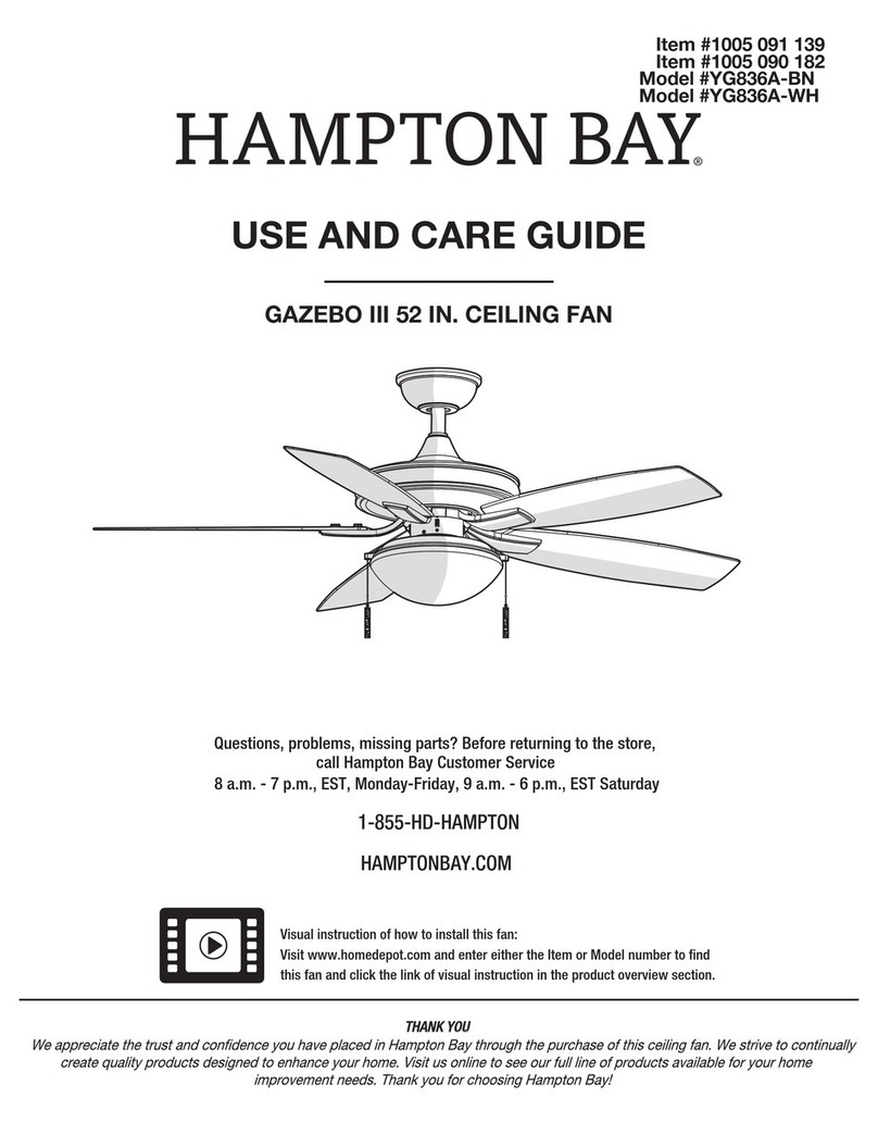 HAMPTON BAY GAZEBO III User manual