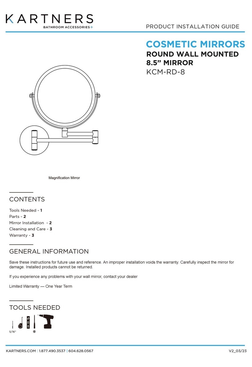KARTNERS KCM-RD-8 Product installation guide