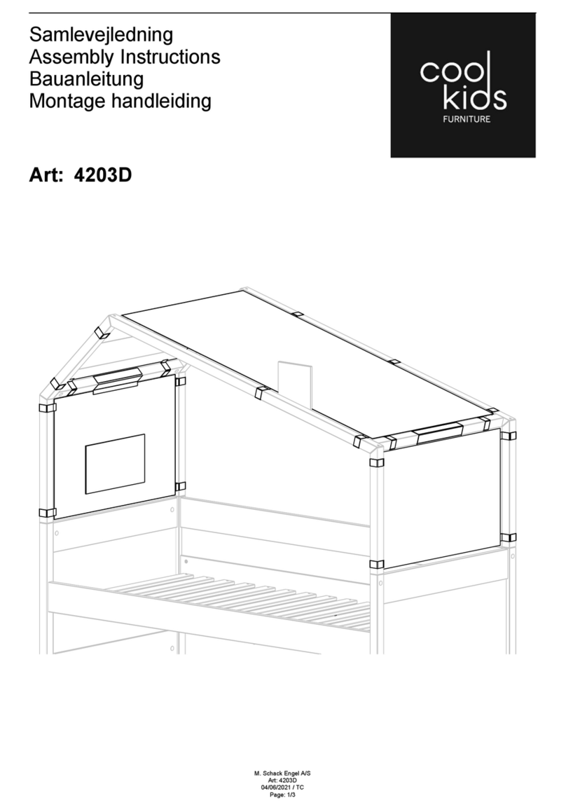 Cool Kids Furniture 4203D Assembly instructions