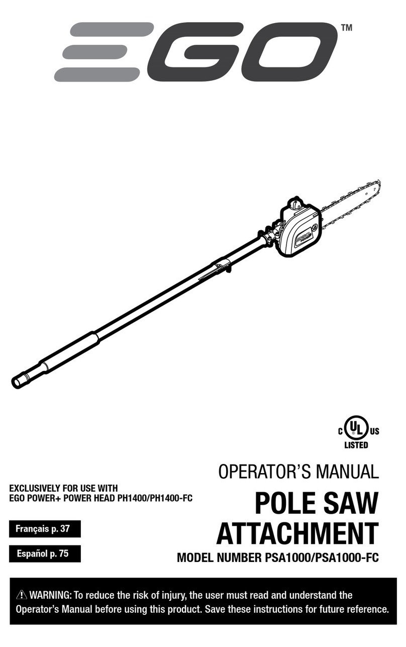 EGO PSA1000-FC Operator's manual