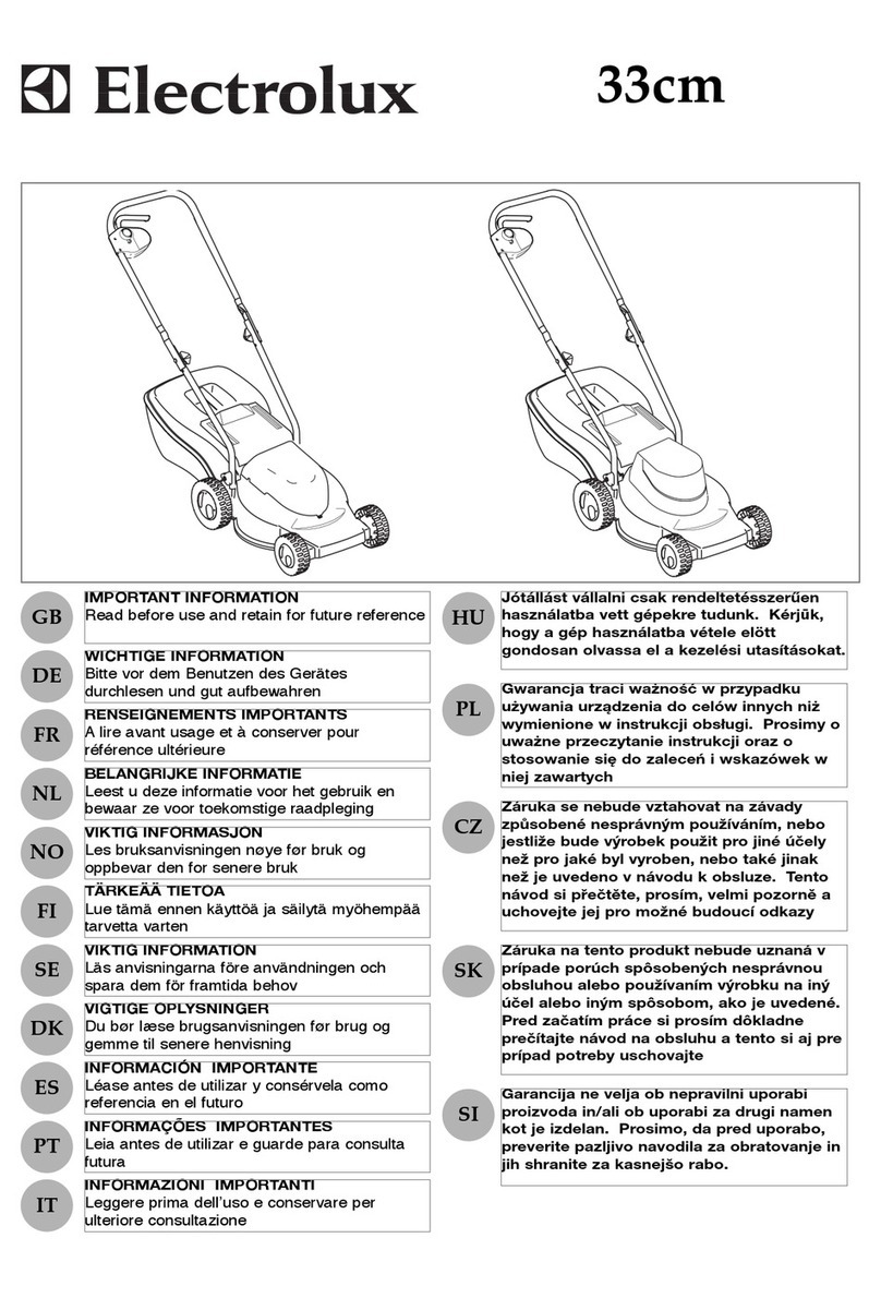 Electrolux M1033 E User manual