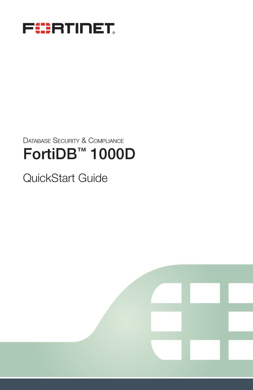 Fortinet FortiDB 1000D User manual