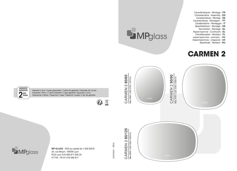 MP GLASS CARMEN 2 User manual