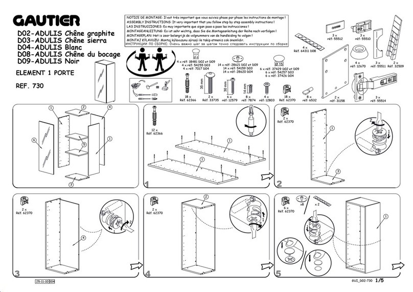 Gautier Office 730 User manual Gautier Office 730 User manual