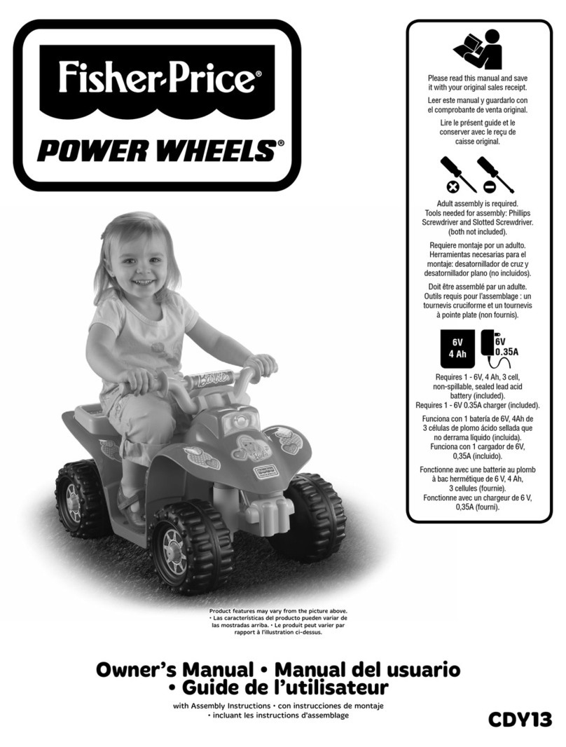 Fisher-Price POWER WHEELS CDY13 owner's manual