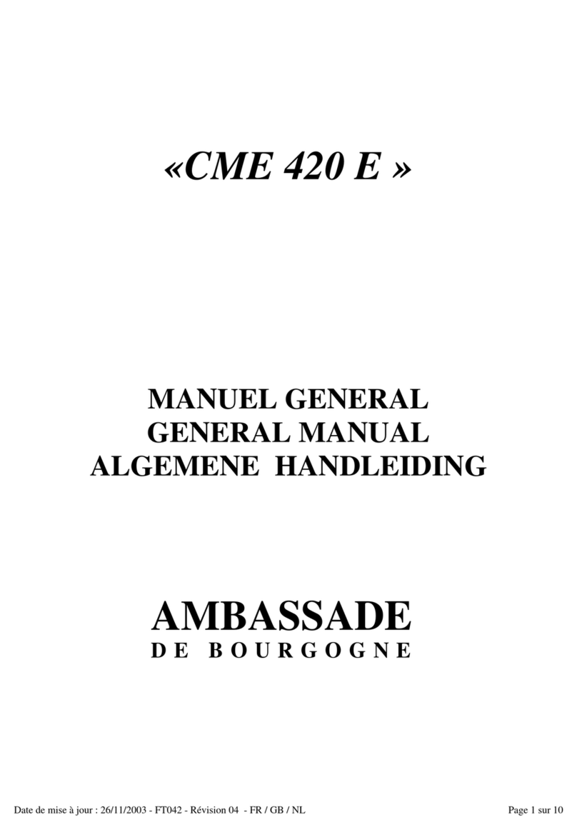 Ambassade CME 420 E Configuration guide