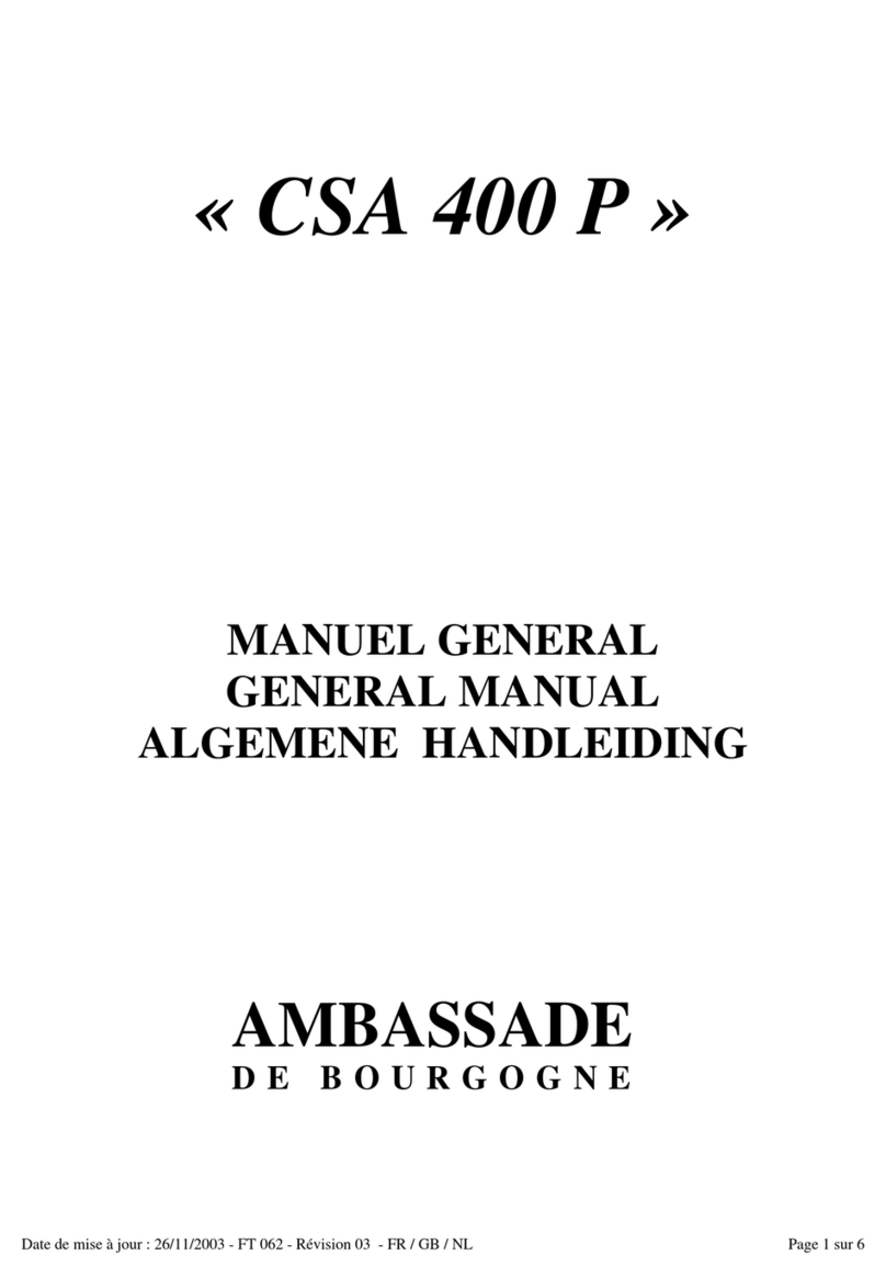 Ambassade CSA 400 P Configuration guide
