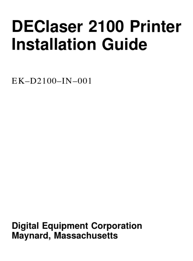 Digital Equipment DEClaser 2100 User manual
