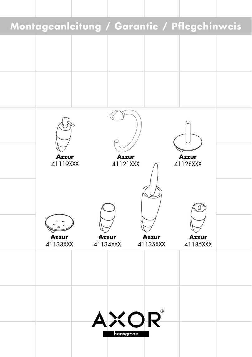 Hans Grohe AXOR Azzur 41119 Series User manual