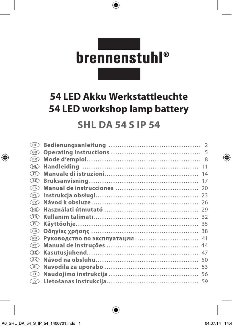 brennenstuhl SHL DA 54 S IP 54 operating instructions